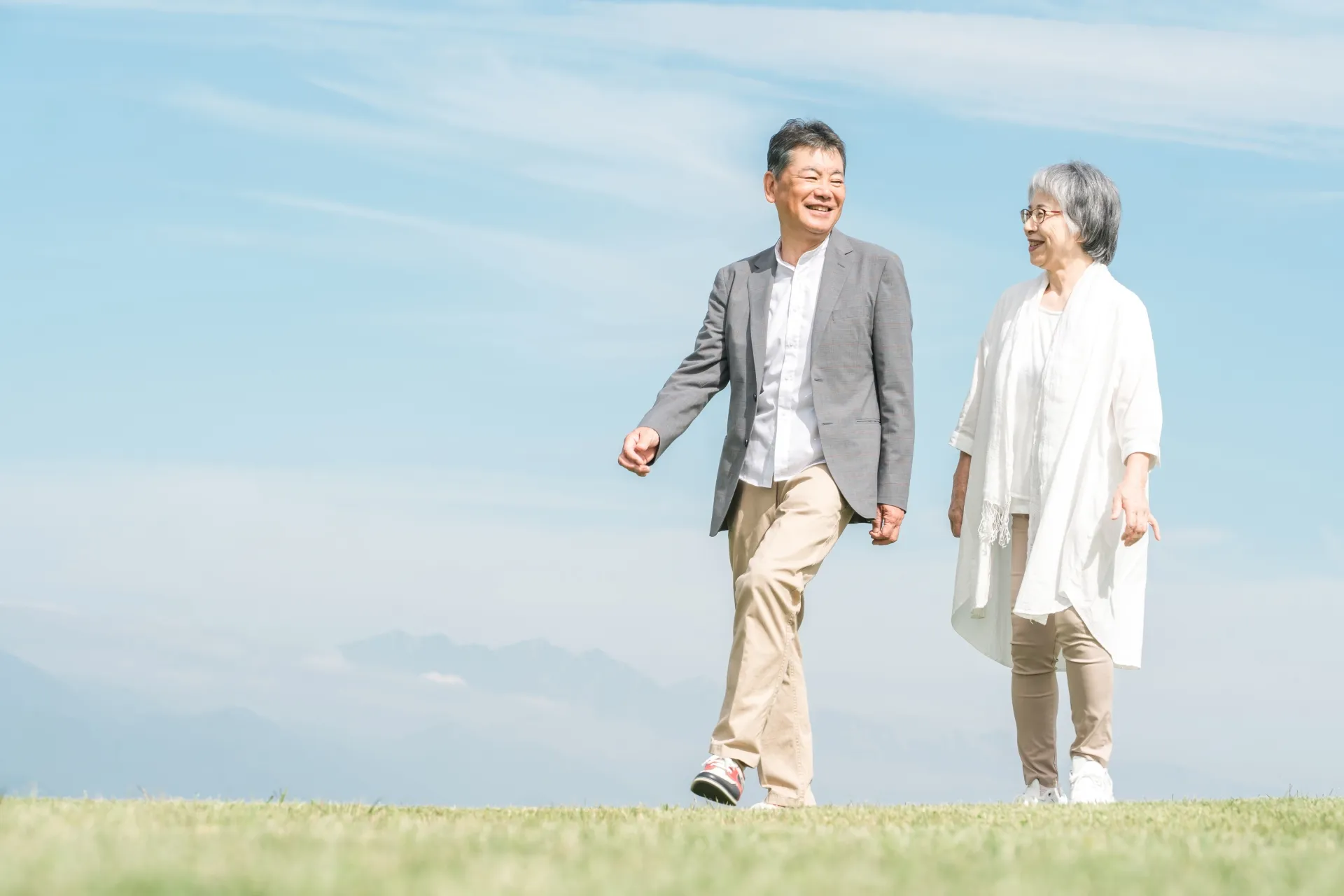 健康な高齢者カップル